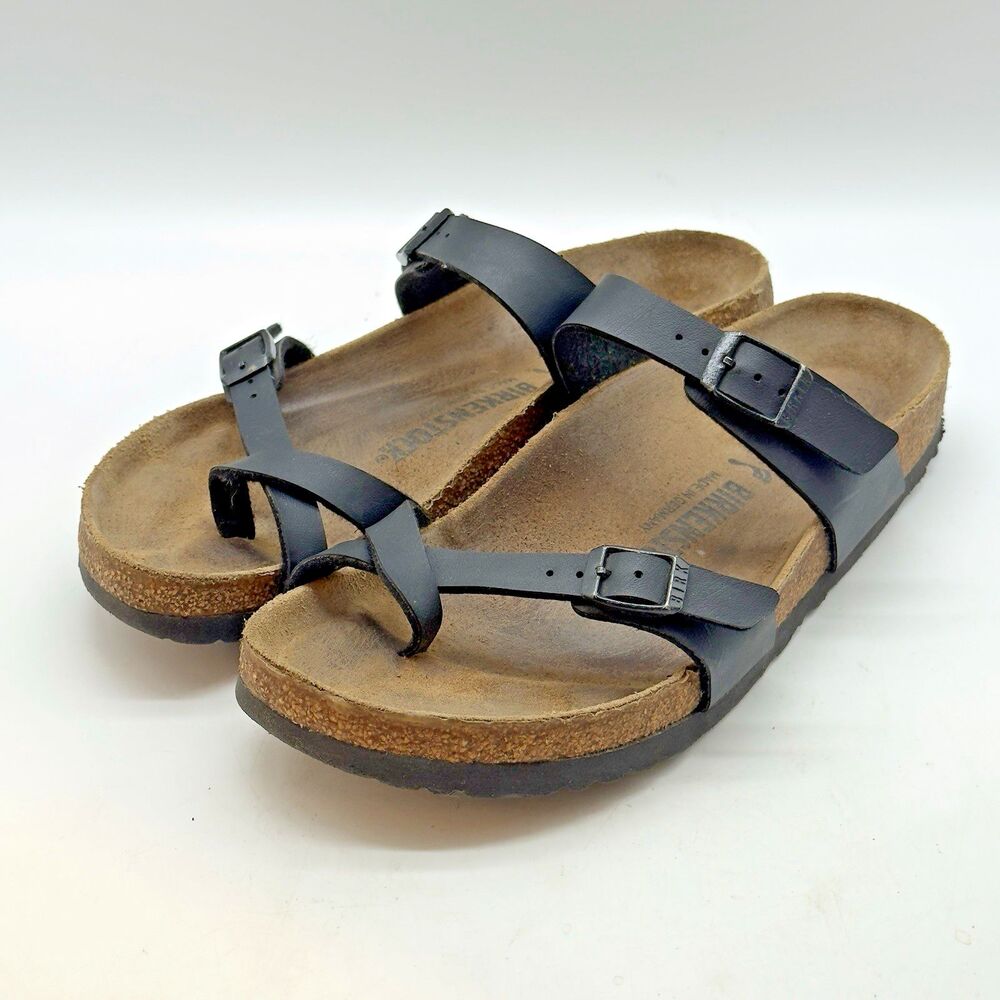Birkenstock Mayari Birko-Flor® Sandal Women's 9 EU 40 Black Double Strap Buckle